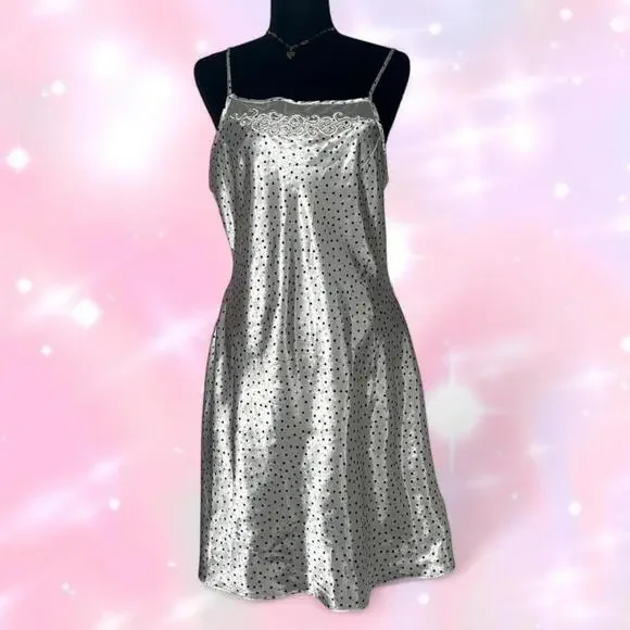 Y2K 2000s White Dress With Navy And Light Blue Stars By Gloria Vanderbilt - Picture 2 of 5